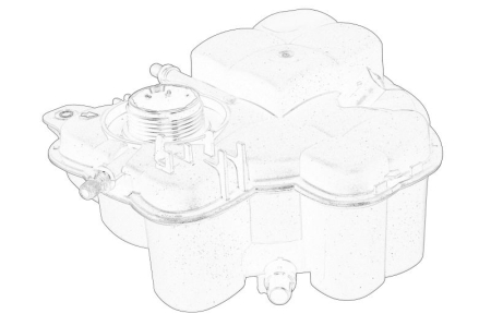 Vas expansiune - Vas expansiune lichid racire potrivit BMW 5 (G30, F90), 8 (G14, F91), 8 (G15, F92), 8 GRAN COUPE (G16, F93) dupa 2017