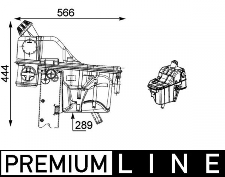 Vas expansiune lichid racire potrivit MERCEDES CAPACITY, CITARO 2, CITARO (O 530), CONECTO (O 345); SETRA 400 01.98- [2]