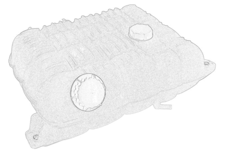 Vas expansiune - Vas expansiune lichid racire potrivit RVI C, K, T; VOLVO 8900, B11, FH, FH II, FH16, FH16 II D11A-370-DXi13520 dupa 2003