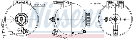 Vas expansiune - Vas expansiune racire potrivit MERCEDES SPRINTER 3,5-T (B907), SPRINTER 3,5-T (B907, B910), SPRINTER 3-T (B907), SPRINTER 3-T (B910), SPRINTER 3-T (B910, B907) dupa 2018 (cu mufa, cu senzor nivel)