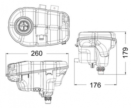Vas expansiune racire potrivit AUDI A6 ALLROAD C7, A6 C7, A7, A8 D4 10.10-09.18 [2]