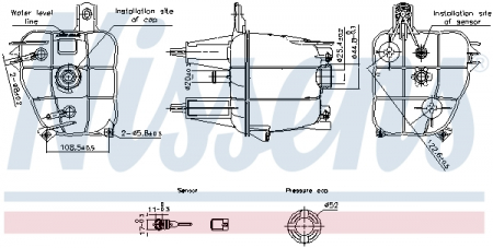 Vas expansiune - Vas expansiune racire potrivit CITROEN JUMPER II; FIAT DUCATO; PEUGEOT BOXER 12.01-
