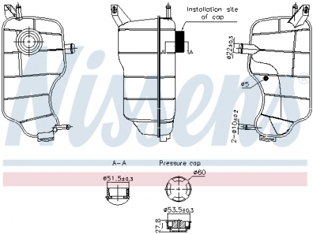 Vas expansiune racire potrivit FORD FIESTA IV, FIESTA/HATCHBACK, PUMA 08.95-08.03 [2]