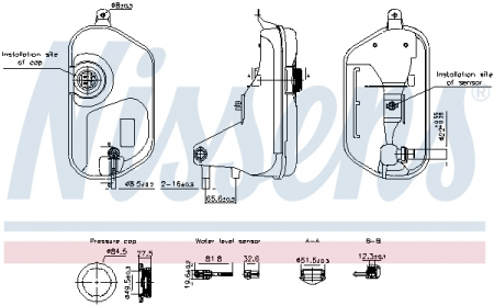 Vas expansiune racire potrivit JAGUAR XF I, XF SPORTBRAKE, XJ 03.08-12.19 [2]