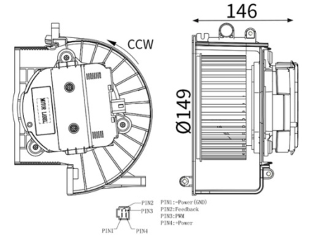 Ventilator habitaclu 24V potrivit MERCEDES ACTROS MP4 / MP5, ANTOS, AROCS dupa 2011 [1]