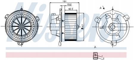 Ventilator habitaclu - Ventilator habitaclu FIAT BARCHETTA, PUNTO; LANCIA Y 1.1-1.8 intre 1993-2005