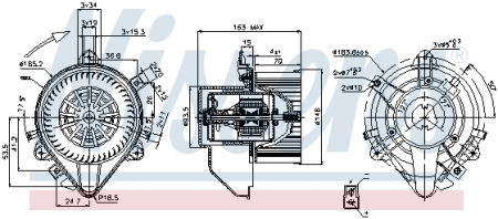 Ventilator habitaclu - Ventilator habitaclu FIAT DOBLO, DOBLO CARGO, PUNTO 1.2-1.9D dupa 1999