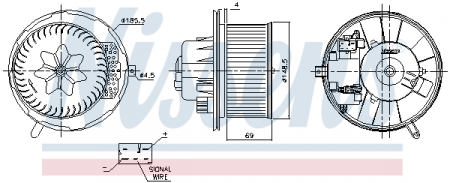 Ventilator habitaclu potrivit AUDI A3, Q3, TT; SEAT ALHAMBRA, ALTEA, ALTEA XL, LEON, TOLEDO III; SKODA OCTAVIA II, SUPERB II, YETI; VW CADDY ALLTRACK, CADDY ALLTRACK/MINIVAN 1.0-3.6 02.03- [2]