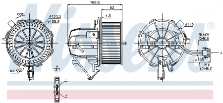 Ventilator habitaclu potrivit AUDI A4 ALLROAD B8, A4 B8, A5, Q5 1.8-4.2 06.07-05.17 [0]
