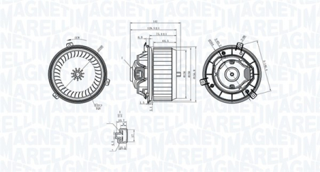Ventilator habitaclu - Ventilator habitaclu potrivit CHEVROLET TRAX; OPEL MOKKA / MOKKA X 1.4-1.8 dupa 2012