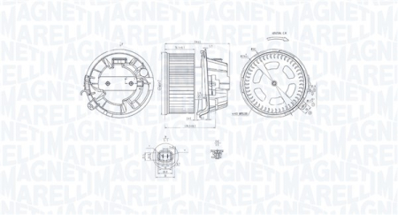 Ventilator habitaclu - Ventilator habitaclu potrivit CITROEN C2, C2 ENTERPRISE, C3 I, C3 II, C3 PLURIEL, XSARA PICASSO; PEUGEOT 1007, 206, 307 1.1-2.0D dupa 1998