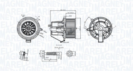 Ventilator habitaclu - Ventilator habitaclu potrivit CITROEN C3 II, DS3; RENAULT GRAND SCENIC II 1.0-1.9D 05.05-