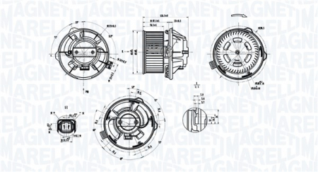 Ventilator habitaclu potrivit CITROEN C5 I, C5 I/KOMBI 1.8-3.0 03.01-08.04 [1]
