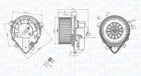 Climatizare - Ventilator habitaclu potrivit CITROEN EVASION, JUMPY I; PEUGEOT 806 1.9D/2.0/2.0D 06.94-12.06