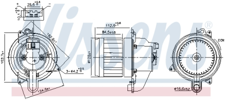 Ventilator habitaclu potrivit DACIA DUSTER, LOGAN II, LOGAN MCV II, SANDERO II; RENAULT CLIO IV, DUSTER, LOGAN I, LOGAN/STEPWAY II, SANDERO/STEPWAY II, THALIA III 0.9-2.0 dupa 2008 [1]