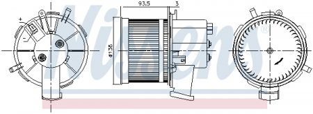 Ventilator habitaclu potrivit FIAT 500, 500 C, PANDA; FORD KA 1.1-1.4 09.03- [0]