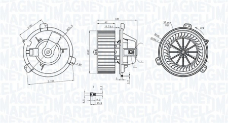 Ventilator habitaclu - Ventilator habitaclu potrivit FIAT BARCHETTA, PUNTO; LANCIA Y 1.1-1.8 1993-2005