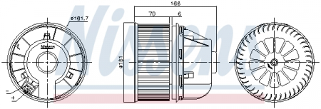 Ventilator habitaclu - Ventilator habitaclu potrivit FORD C-MAX II, FOCUS III, GALAXY II, GRAND C-MAX, KUGA II, TOURNEO CONNECT V408 NADWOZIE WIELKO, TRANSIT CONNECT, TRANSIT CONNECT V408/MINIVAN 1.0-Electric dupa 2006