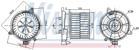 Ventilator habitaclu - Ventilator habitaclu potrivit FORD FIESTA V, FUSION 1.25-2.0 2001-2012