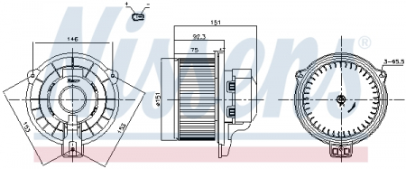 Ventilator habitaclu - Ventilator habitaclu potrivit HYUNDAI IX35, TUCSON; KIA CEE'D, PRO CEE'D, SORENTO II, SORENTO III, SPORTAGE III, SPORTAGE IV 1.6-3.3 dupa 2006