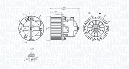 Ventilator habitaclu - Ventilator habitaclu potrivit LAND ROVER RANGE ROVER EVOQUE 2.0D 2015-2019