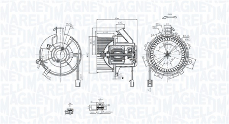 Ventilator habitaclu potrivit MERCEDES AMG GT (C190), AMG GT (R190), C (C204), C T-MODEL (S204), C (W204), CLS (C218), CLS SHOOTING BRAKE (X218), E (A207), E (C207) 1.6-6.2 01.07- [1]