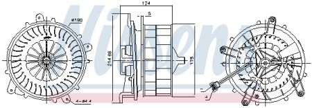 Ventilator habitaclu - Ventilator habitaclu potrivit MERCEDES S (C215), S (W220); MAYBACH 57, 62 2.8-6.3 1998-2012