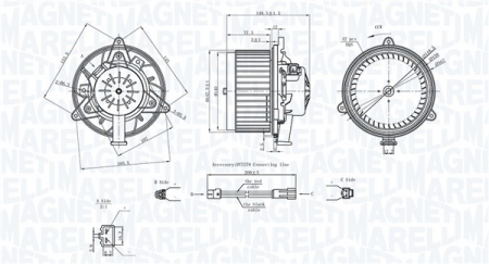 Climatizare - Ventilator habitaclu potrivit OPEL INSIGNIA A, INSIGNIA A COUNTRY, MERIVA B 1.3D-2.8 07.08-03.17