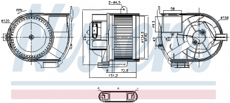 Ventilator habitaclu - Ventilator habitaclu potrivit RENAULT CLIO II 1.2-3.0 09.98-