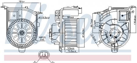 Ventilator habitaclu - Ventilator habitaclu potrivit RENAULT CLIO II, THALIA I, THALIA II 1.2-3.0 02.98-