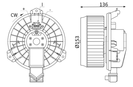 Climatizare - Ventilator habitaclu potrivit TOYOTA AURIS, AVENSIS, COROLLA, RAV 4 III, RAV 4 IV, VERSO 1.2-3.5 2005-2019