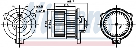 Ventilator habitaclu - Ventilator habitaclu potrivit TOYOTA YARIS, YARIS VERSO 1.0-1.5 04.99-11.05