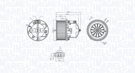 Ventilator habitaclu - Ventilator habitaclu potrivit VOLVO S60 II, S80 II, V60 I, V60 II, V70 II, V70 III, XC60 I, XC70 II 1.6-4.4 05.05-