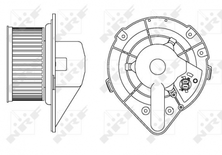 Ventilator habitaclu - Ventilator habitaclu SEAT TOLEDO I; VW PASSAT, TRANSPORTER IV 1.6-2.9 intre 1988-2003