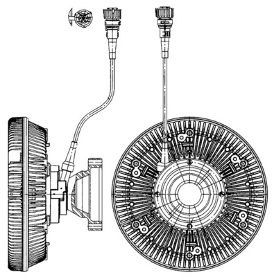 Ventilator potrivit VOLVO FM, FM II, FM12, FMX D11A-370-D9B380 dupa 1998 (numar pini: 5) [1]
