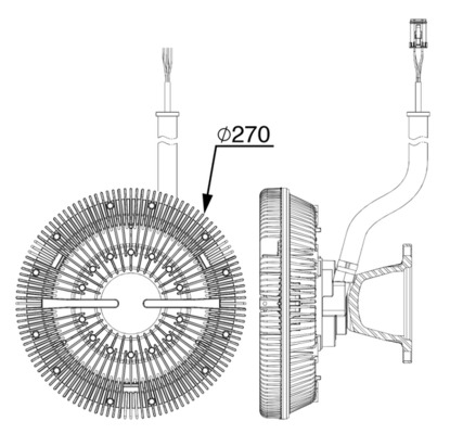 Ventilator potrivit SCANIA G I, P I, R I DC13.05-DC16.22 2004-2019 (numar pini: 6) [2]