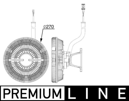 Ventilator potrivit SCANIA G I, P I, R I DC13.05-DC16.22 2004-2019 (numar pini: 6) [1]