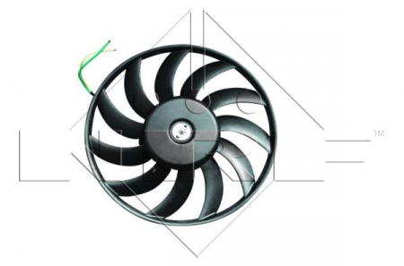 Ventilator - Ventilator radiator potrivit AUDI A4, A6 2.4/3.0/3.2 2000-2009 - (cu carcasa)