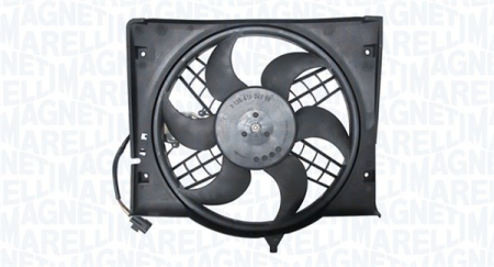 Ventilator - Ventilator radiator (cu carcasa, carcasa deteriorata) potrivit BMW 3 (E46) 2.0D 02.98-12.07