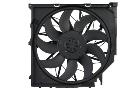 Ventilator - Ventilator radiator (cu carcasa, cu controler) potrivit BMW X3 (E83) 2.0D-3.0D 09.03-08.10