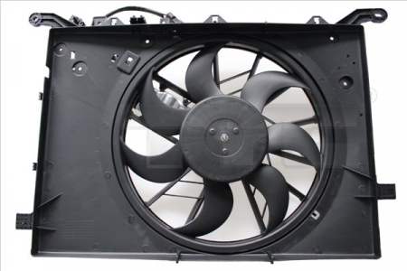 Ventilator - Ventilator radiator potrivit VOLVO C70 I, S60 I, S80 I, V70 II, XC70 I 2.0-3.0 1997-2010 (cu carcasa, cu controler)