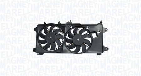 Ventilator - Ventilator radiator (cu carcasa, deteriorat) potrivit FIAT DOBLO, DOBLO/MINIVAN 1.3D/1.9D 10.01-