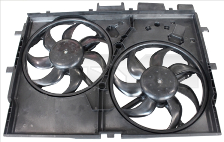 Ventilator radiator (cu carcasa, dublu) potrivit CITROEN JUMPER III; FIAT DUCATO; PEUGEOT BOXER 2.0D-3.0D dupa 2006 [1]