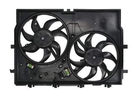 Ventilator - Ventilator radiator potrivit FIAT DUCATO 2.0D-3.0D dupa 2006 - (cu carcasa, dublu)