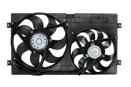 Ventilator radiator (cu carcasa, dublu) potrivit SEAT LEON; SKODA FABIA II, OCTAVIA I; VW BORA, BORA I, GOLF IV, LUPO I, NEW BEETLE, POLO III CLASSIC, POLO IV 1.0-2.0 06.96- [1]