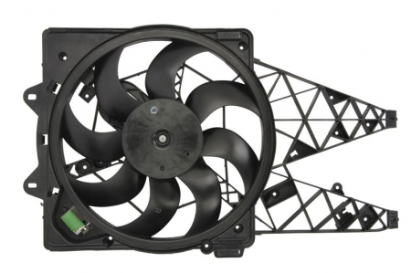 Ventilator radiator (cu carcasa) FIAT DOBLO 1.3D-2.0D dupa 2010 Ventilator - Ventilator radiator (cu carcasa) FIAT DOBLO 1.3D-2.0D dupa 2010