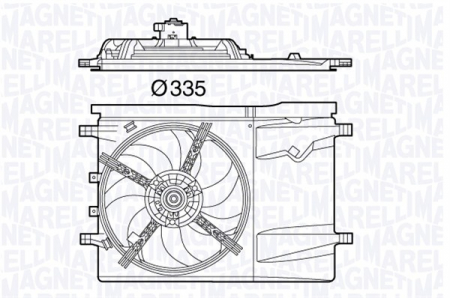 Ventilator - Ventilator radiator (cu carcasa) FIAT DUCATO 2.0D-3.0D dupa 2006