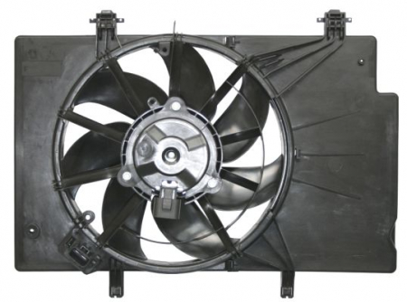 Ventilator radiator (cu carcasa) FORD B-MAX, ECOSPORT, FIESTA V, FIESTA VI 1.25-1.6D dupa 2007 Ventilator - Ventilator radiator (cu carcasa) FORD B-MAX, ECOSPORT, FIESTA V, FIESTA VI 1.25-1.6D dupa 2007