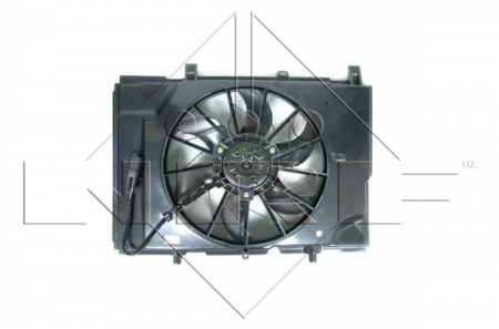 Ventilator - Ventilator radiator (cu carcasa) MERCEDES Clasa C T-MODEL (S202), C (W202), CLK (A208), CLK (C208), E T-MODEL (S210), E (VF210), E (W210), SLK (R170) 1.8-3.2 intre 1993-2004