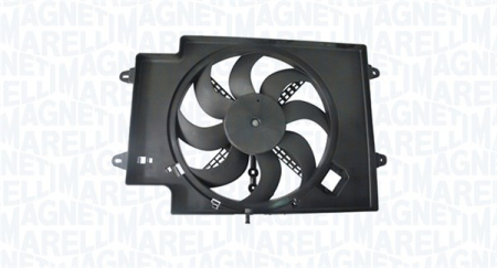 Ventilator - Ventilator radiator potrivit ALFA ROMEO 147, GT 1.8/1.9D/2.0 2001-2010 (cu carcasa)